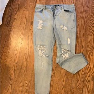 Forever 21 ripped jeans